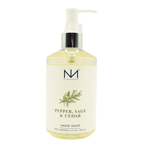 Niven Morgan Pepper, Sage and Cedar Hand Soap 11fl.oz. 325ml.