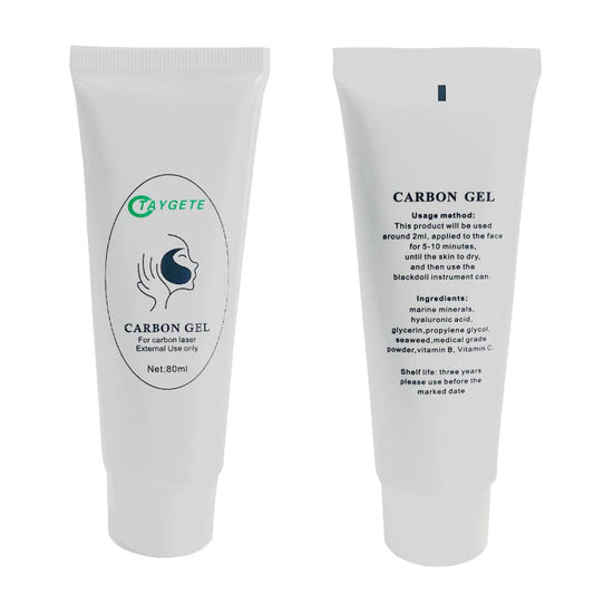 80ML Carbon Peel Cream Gel for Skin Rejuvenation Black Doll,Facial Skin Deep Cleaning with Carbon Gel Nano Activated Carbon for Laser (1pc)