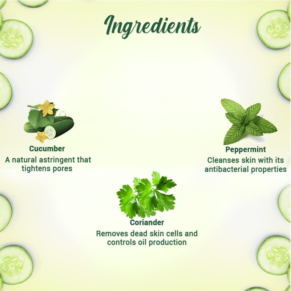 Biotique Bio Cucumber Pore Tightening Toner with Himalayan Waters for Normal to Oily Skin -120 ML/ 4.06Fl.Oz. I Help from Harmful Effects of Sun I