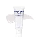 White Face Body Paint, Water Based Cream White Body Painting For Art Theater Halloween Party Cosplay Clown Skull Joker Zombie Vampire Skeleton Goth