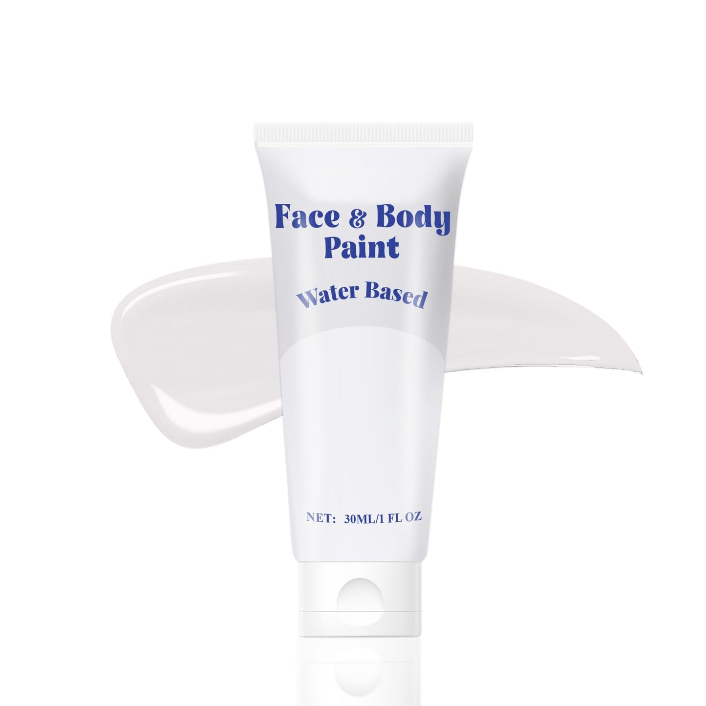 White Face Body Paint, Water Based Cream White Body Painting For Art Theater Halloween Party Cosplay Clown Skull Joker Zombie Vampire Skeleton Goth