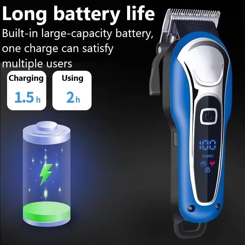 QDKVTNDJZ Professional Hair Clippers and Trimmers Set, Cordless Barber for Cutting Kit (Electric Razor Shavers & Beard/Hair Trimmer Haircut Kit) Beauty and Personal Care QDKVTNDJZ