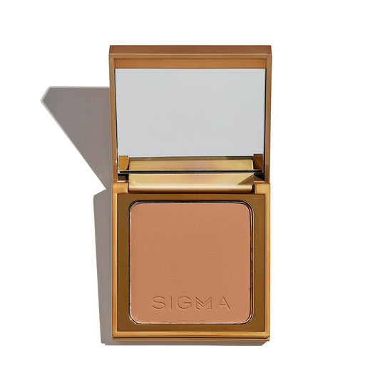 Sigma Beauty Matte Bronzer Powder - Longwear Light Bronzer with Matte Finish for Face - Achieve Natural, Sun Kissed Glow (Medium)