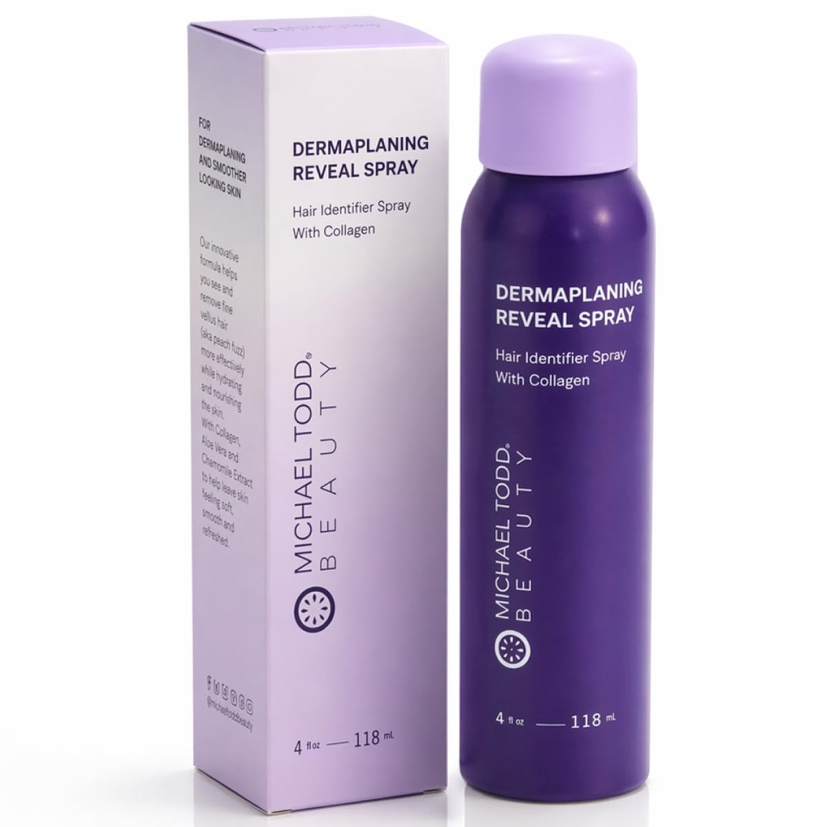 Michael Todd Beauty - Sonicsmooth Hair Identifier Spray - Radiance Reveal Mist for Face Shaving & Dermaplaning - Highlights Peach Fuzz Beauty and Personal Care MICHAEL TODD Default Title