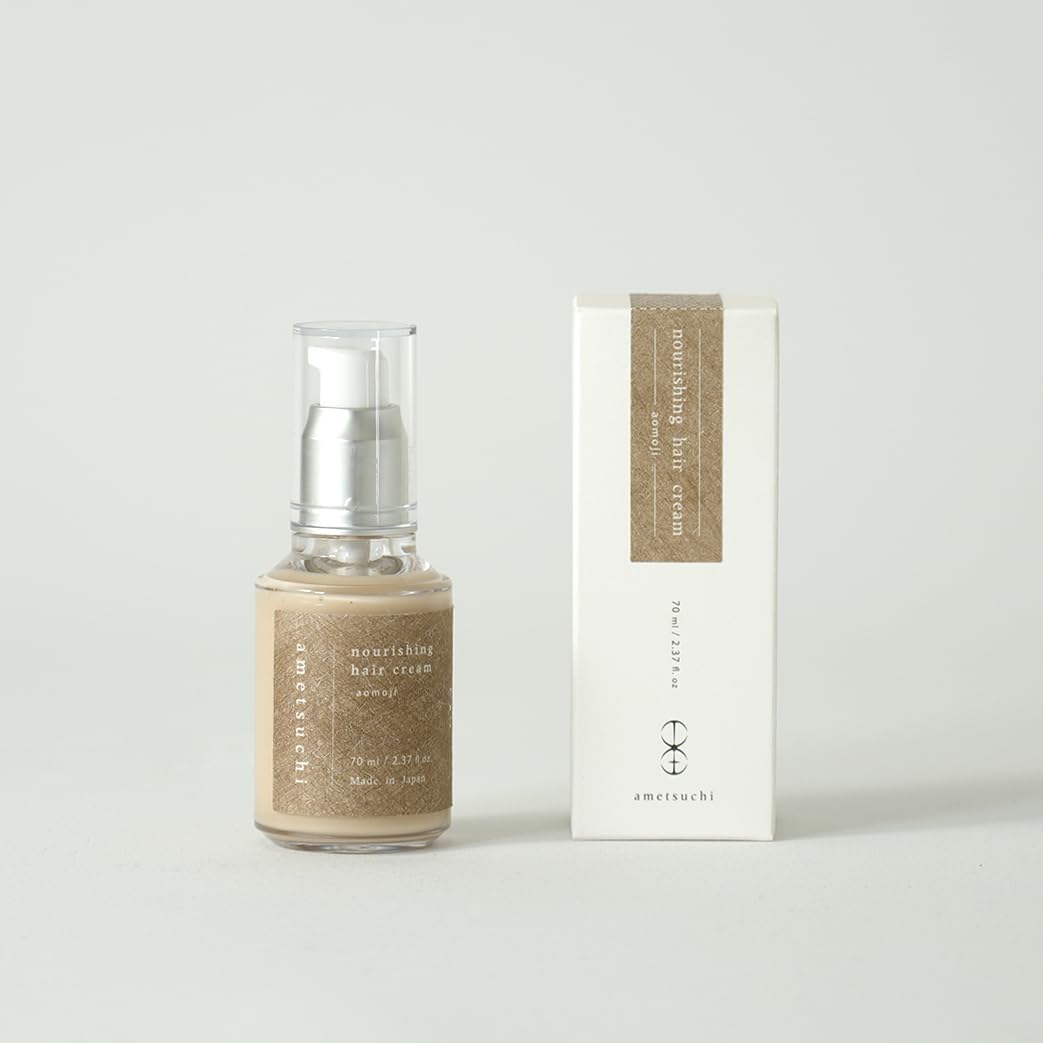 ametsuchi Nourishing Hair Cream with Hinoki-Damage Care, Heat Protection, UV Damage Care, Made in Japan
