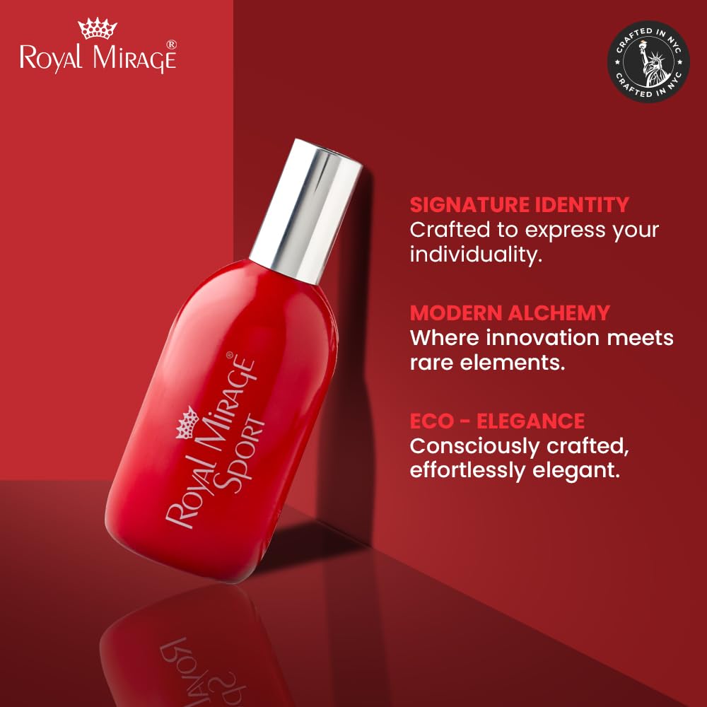 Royal Mirage Sport Eau de Cologne - Unique Fresh Green & Floral Fragrance Spray - 120ml (4 oz) Long-Lasting EDC - Authentic Heritage Scent Beauty & Personal Care Royal Mirage