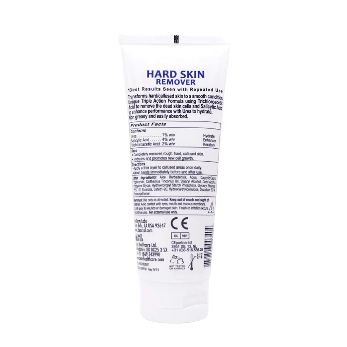 Clearzal Foot Cream For Hard Skin, Helps Calluses and Corn Removal While Leaving Soft Smooth Skin, Hydrating and Conditioning Triple Action Formula