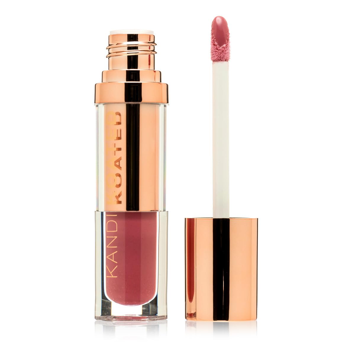 Kandi Koated Lacquer Illuminating Lip Cream [Tease] Creamy Lip Gloss | Natural Colors, Moisturizing Lip Lacquer, Paraben-Free, Cruelty-Free | Beauty &