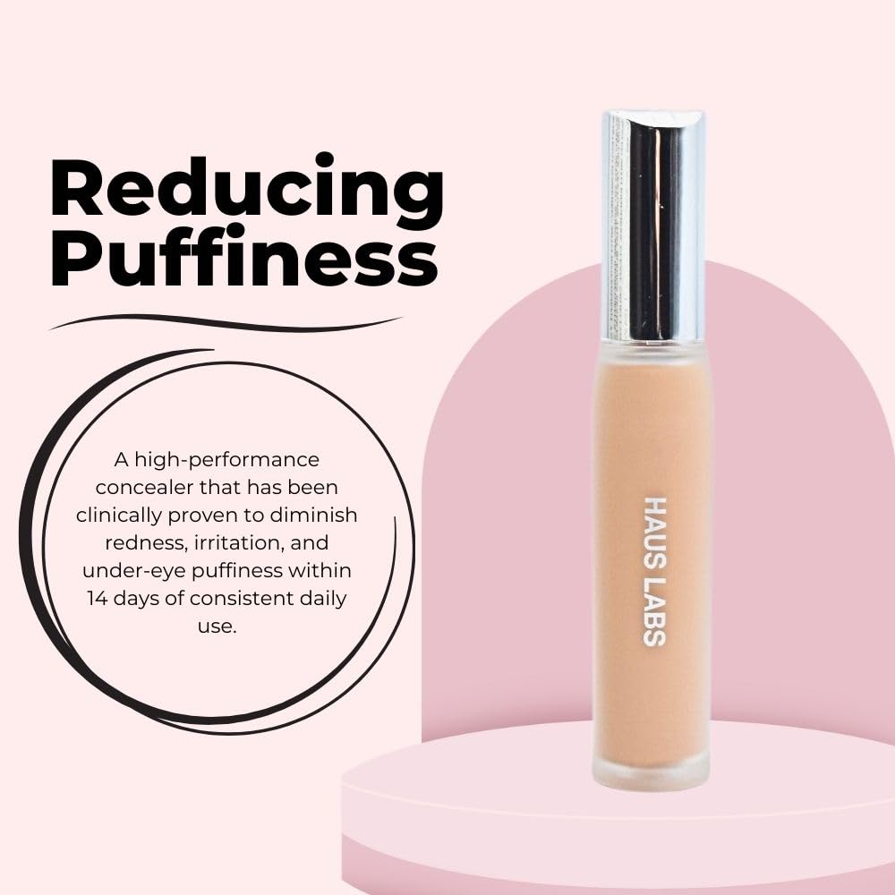 HAUS LABS BY LADY GAGA Triclone Skin Tech Hydrating + De-puffing Concealer with Fermented Arnica 14 Light Peach