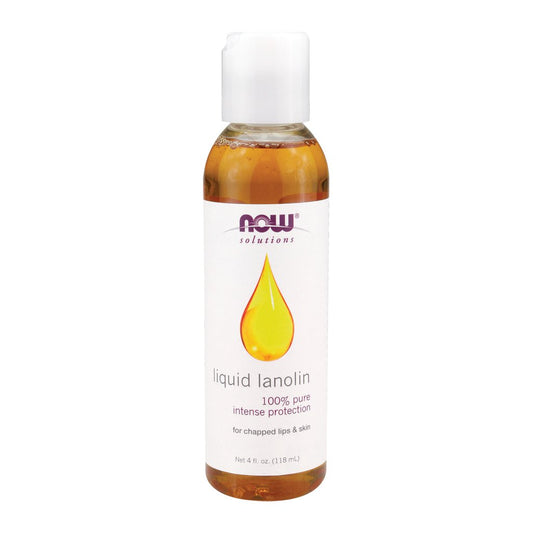 NOW Liquid Lanolin Pure, 4-Ounce (Pack Of 2)