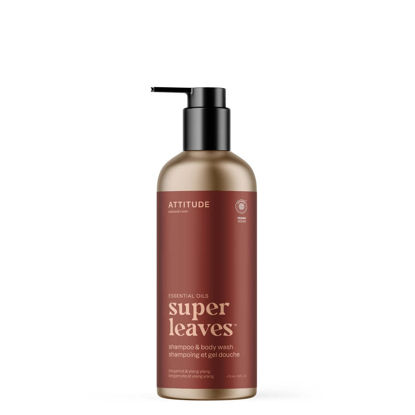 ATTITUDE 2-in-1 Body Wash and Hair Shampoo, EWG Verified Shower Gel, Dermatologically Tested, Made with Naturally Derived Ingredients, Vegan Personal