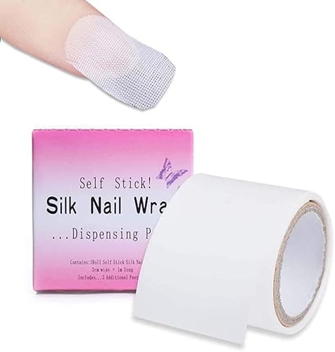 1 Roll Nail Repair Fiberglass Silk Wrap Self Adhesive Anti Damage DIY Strong Protect Reinforce Extension Sticker,Nail Repair Reinforce Nail Protector Beauty & Personal Care NT-ling