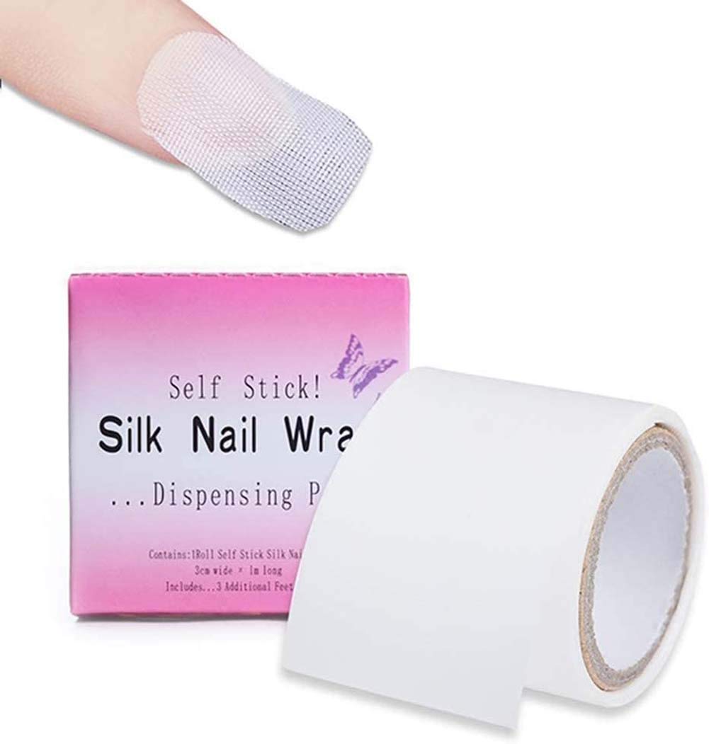 1 Roll Nail Repair Fiberglass Silk Wrap Self Adhesive Anti Damage DIY Strong Protect Reinforce Extension Sticker,Nail Repair Reinforce Nail Protector Beauty & Personal Care NT-ling