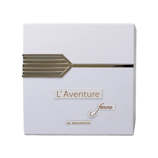 3.3 oz Eau De Parfum Spray Perfume for Women L'aventure Femme Perfume By Al Haramain Eau De Parfum Spray ?Elegant fragrance?