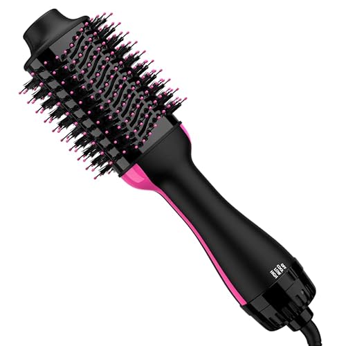 Aopant Hair Dryer Brush Blow Dryer in One, 4 in 1 Styling Tools Blow Dryer with Ceramic Oval Barrel, Hair Dryer and Styler Volumizer, Hot Air