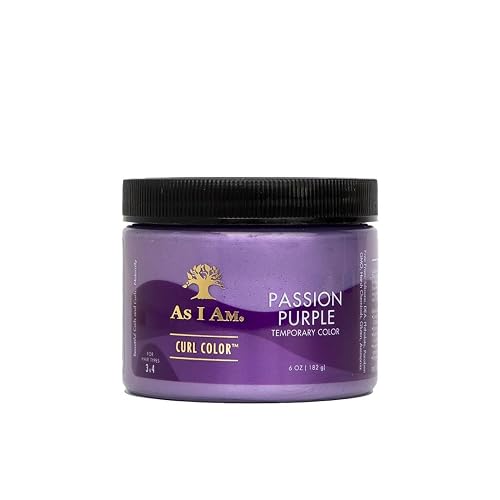 As I Am Curl Color - Passion Purple - 6 oz - Color & Curling Gel - Temporary - Medium Hold - Vegan & Cruelty Free