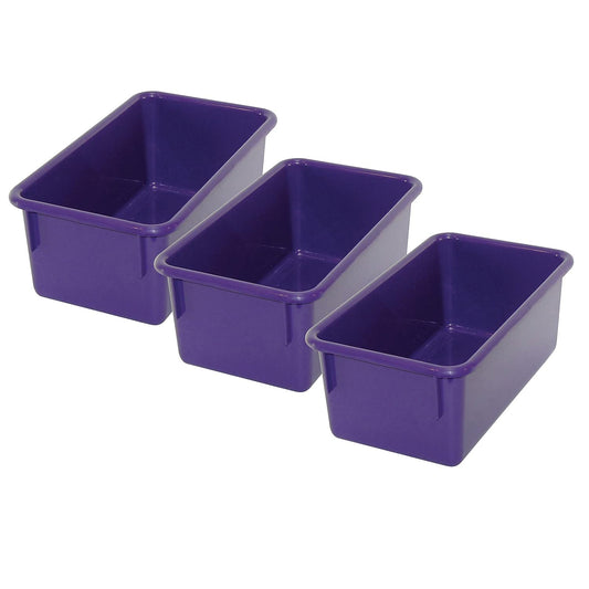 Romanoff Stowaway Tray no Lid, Purple, Pack of 3