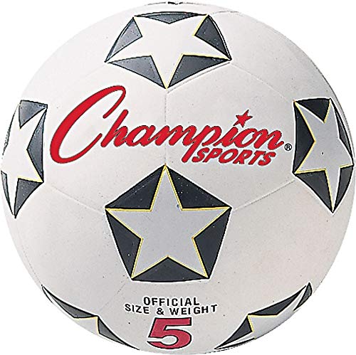 Champion Sports Rubber Cover Soccer Ball - Size 5