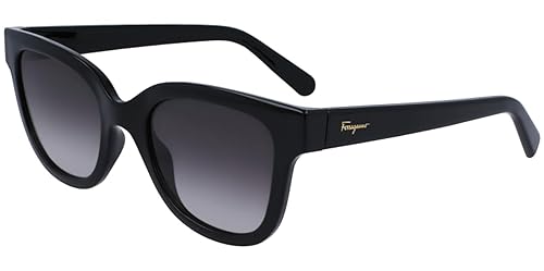SALVATORE FERRAGAMO Smoke Gradient Square Ladies Sunglasses SF1066S 001 52