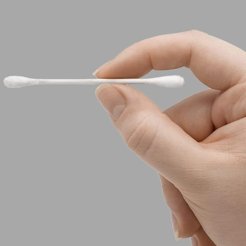 Amazon Basics Double-Tipped Cotton Swabs for Personal Hygiene and Baby Care, Cotton, Versatile, Baby Safe, 500 Count Beauty and Personal Care Amazon Basics