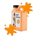 Orange 8 oz - Liquid Latex Body Paint, Ammonia Free No Odor, Easy On and Off, Cosplay Makeup, Creates Professional Monster, Zombie Arts, Garfield