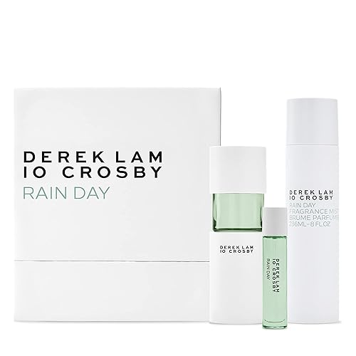 Derek Lam 10 Crosby Rain Day Spring 20 by Derek Lam for Women - 3 Pc Gift Set 3.4oz EDP Spray, 10ml EDP Spray, 8oz Fragrance Mist (I0094202)