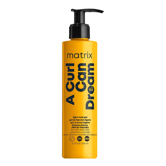 Matrix A Curl Can Dream Light Hold Gel For Curly, Coily, & Wavy Hair - Controls Frizz and Defines Curls Without Flaking or Crunch, Silicone, Sulfate