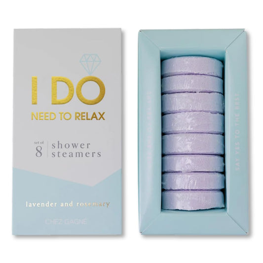 Aromatherapy Shower Steamers - I Do Need to Relax - Lavender, Set of 8 - Vegan, Cruelty-Free, Made in USA - Paraben, Sulfate & Phthalate-Free - Bridal Beauty and Personal Care Chez Gagné