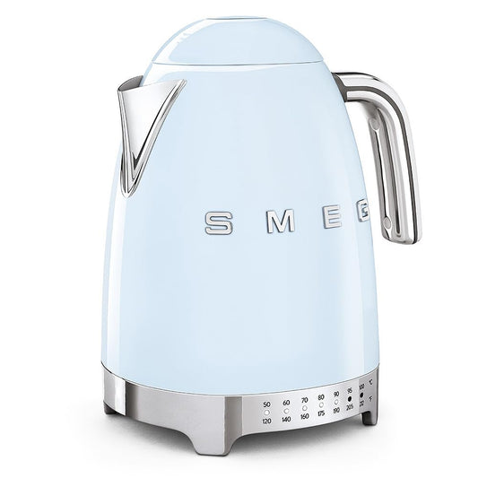SMEG 7-Cup Variable Temperature Electric Kettle - Retro Style Aesthetic with Advanced Technology - Stainless Steel, 1400W, 120V, 360° Swivel Base…
