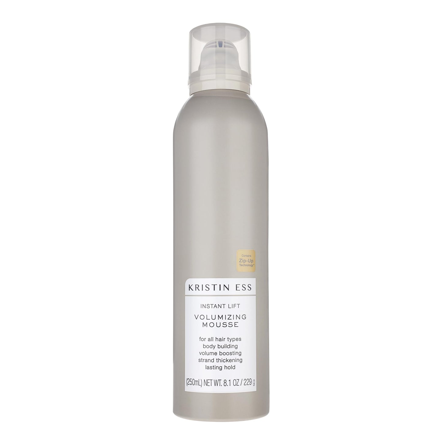 Kristin Ess Hair Instant Lift Volumizing Mousse with Castor Oil - Boosts Volume + Thickens, Body Building, Lasting Hold, Non Sticky, For Curly, Wavy +