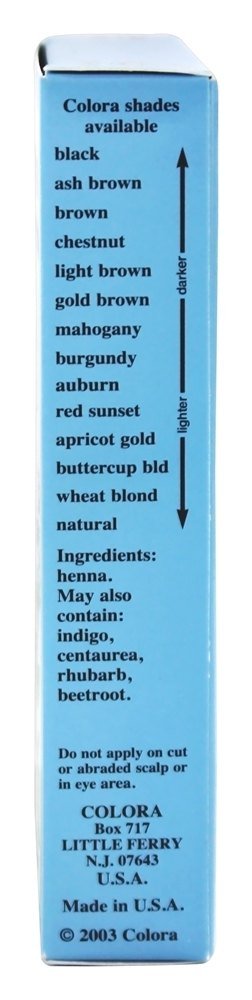 Colora Henna Powder Hair Color Gold Brown, 2 oz