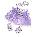 Lavender Ballerina Teddy Bear Clothes Outfit Fits Most 14"-18" Build-a-Bear and Make Your Own Stuffed Animals