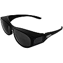 Global Vision Escort Fit Over Glasses Sunglasses with Dark Tinted Lenses Safety Eyewear
