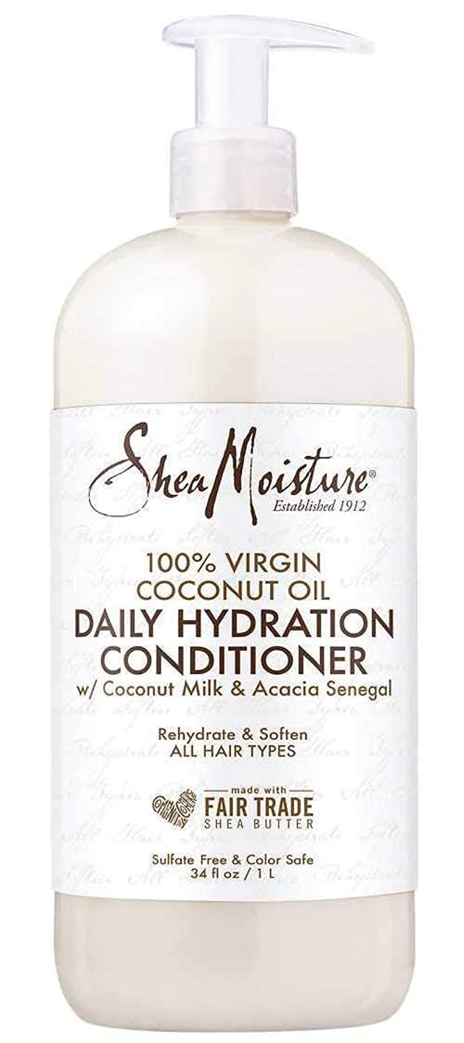 SheaMoisture 100% Virgin Coconut Oil Daily Hydration Conditioner, 13 Ounce
