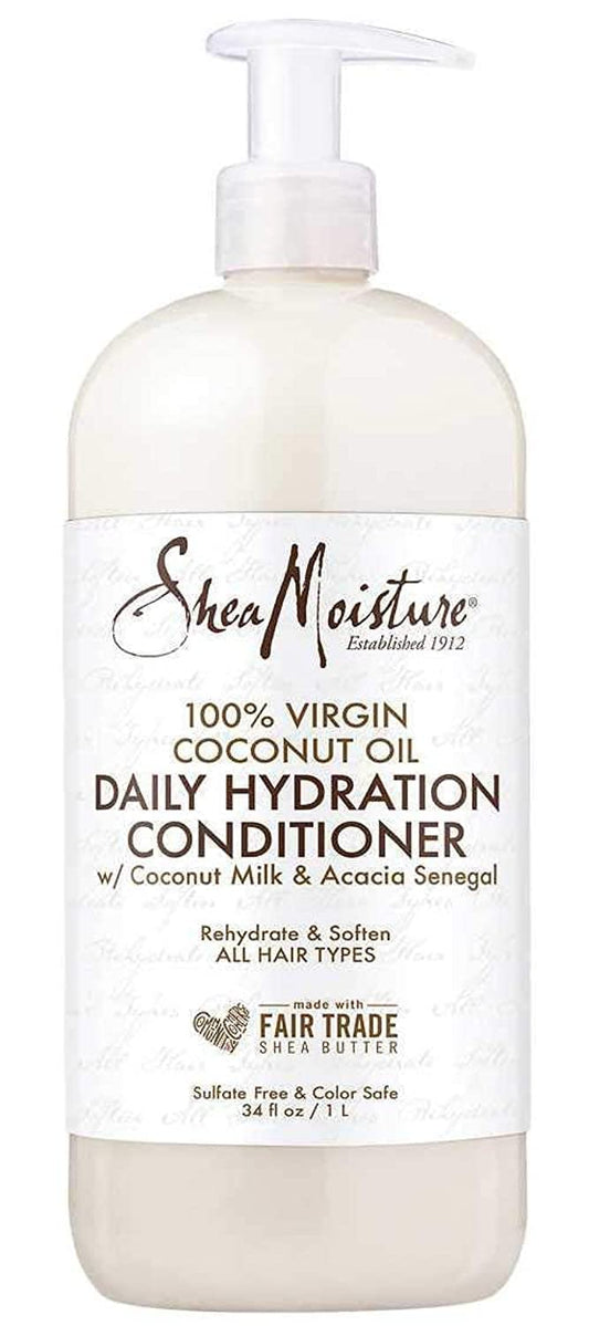 SheaMoisture 100% Virgin Coconut Oil Daily Hydration Conditioner, 13 Ounce