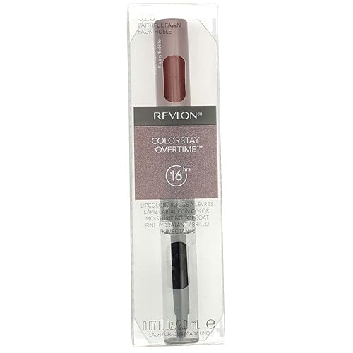 Revlon ColorStay Overtime Liquid Lip Color, Faithful Fawn [320] 0.07 oz (Pack of 3)