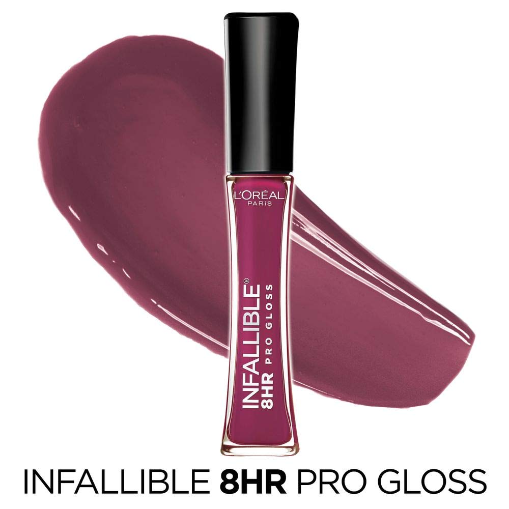 L'Oréal Paris Infallible 8 HR Pro Gloss, Undeniable Mauve, 0.21 fl. oz.