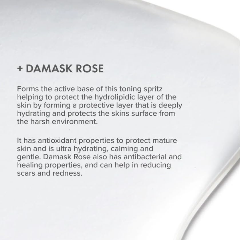 The Organic Pharmacy Rose Facial Spritz, Toner to Hydrate, Freshen, and Soothe Skin, 3.3 Ounce