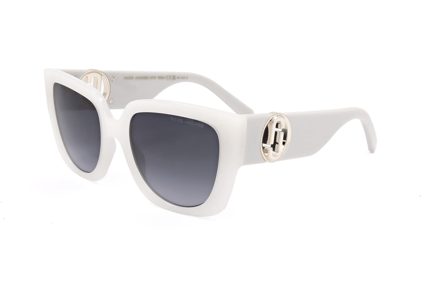 Marc Jacobs Women's Signature Sunglasses, Ivory/Grey, 54