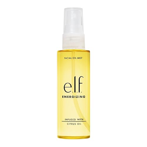 e.l.f. Energizing Facial Oil Mist, Essential Oil-infused Facial Mist, Helps Uplift Your Mood & Mind, Refreshing, Vegan & Cruelty-Free, 2.02 Fl Oz