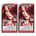 L'Oreal Paris Feria Multi-Faceted Shimmering Permanent Hair Color, R57 Intense Medium Auburn, Hair Dye Kit, Pack of 2