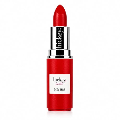 Hickey Lipstick Mile High Organic Perfect Red Lipstick Refill - Long Lasting Lipstick for Women - Hydrating & Moisturizing Shade, Best Lip Color for
