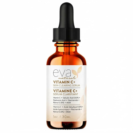 Vitamin C Serum for Face with Retinol (0.30%) & Salicylic 0.83% + Hyaluronic | Skin Refining Facial Serum for Uneven Tone, Texture & Hydration |