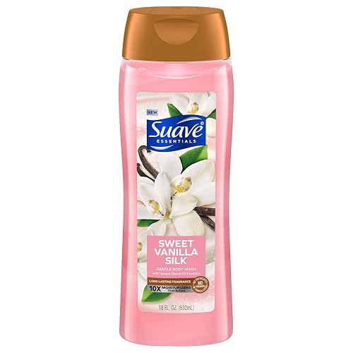 Suave, Sweet Vanilla Silk Body Wash, 18 Ounce