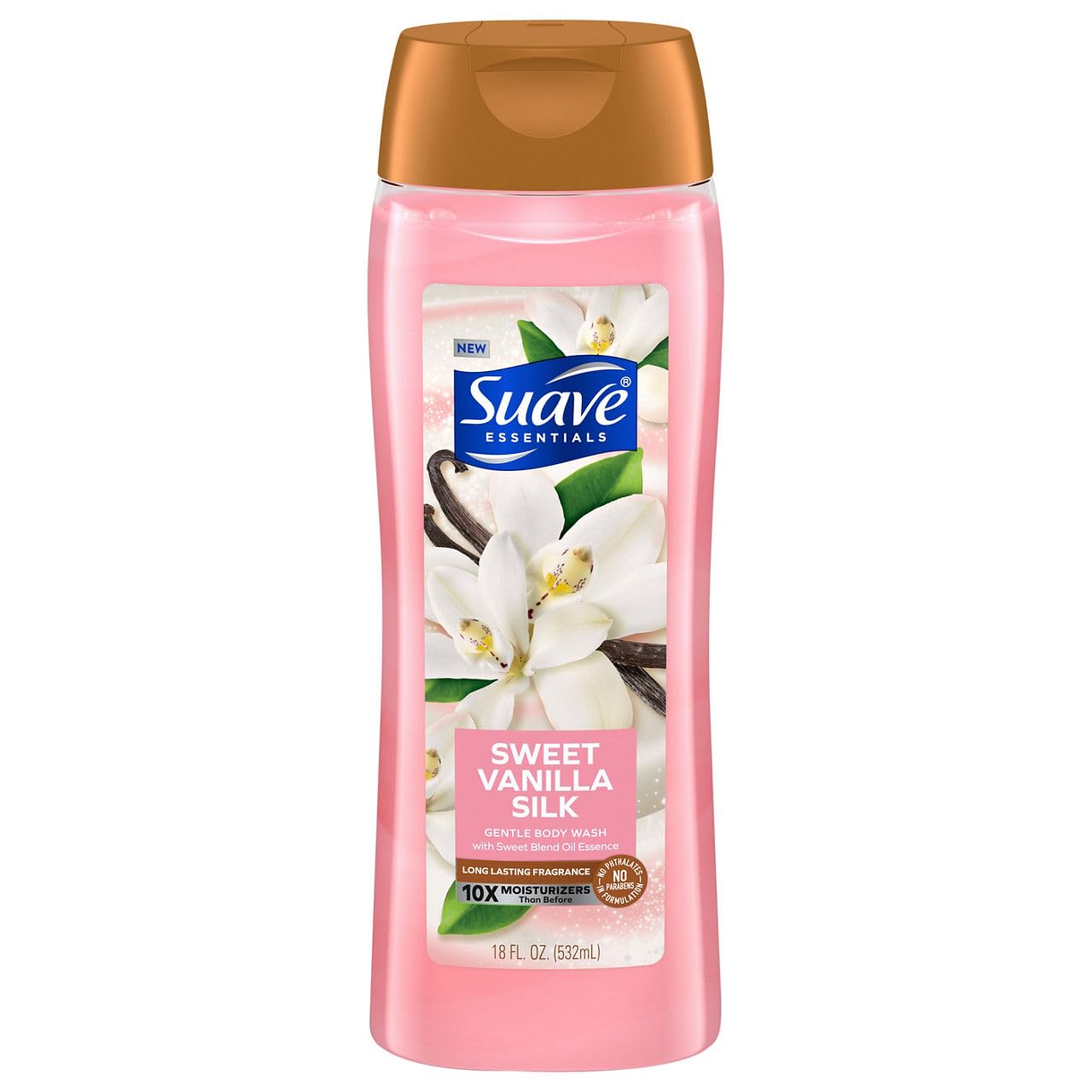 Suave, Sweet Vanilla Silk Body Wash, 18 Ounce