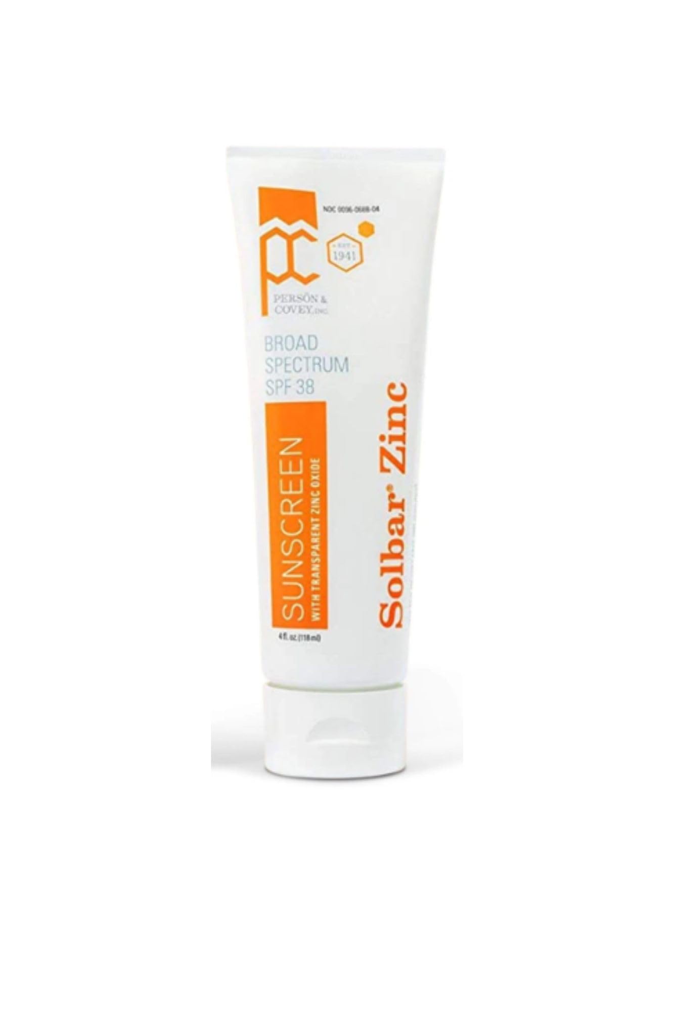 Solbar Zinc Sun Protection Cream SPF 38 4 oz (Pack of 2)