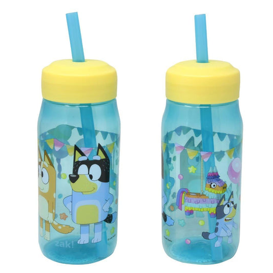 Bluey Water Bottle With Straw- Set Of Two.