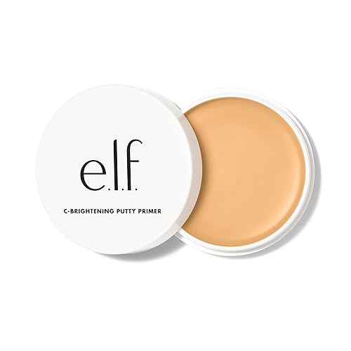 e.l.f. C-Brightening Putty Primer, Makeup Primer For Brightening & Evening Out Skin Tone, Enriched With Vitamin C, Universal Sheer (Packaging May