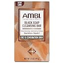 Ambi Black Soap Cleansing Bar, Deep Cleansing, Moisturizing Formula with Shea Butter + Vitamin E for Oily & Combination Skin, 3.5 OZ - 12 Pack