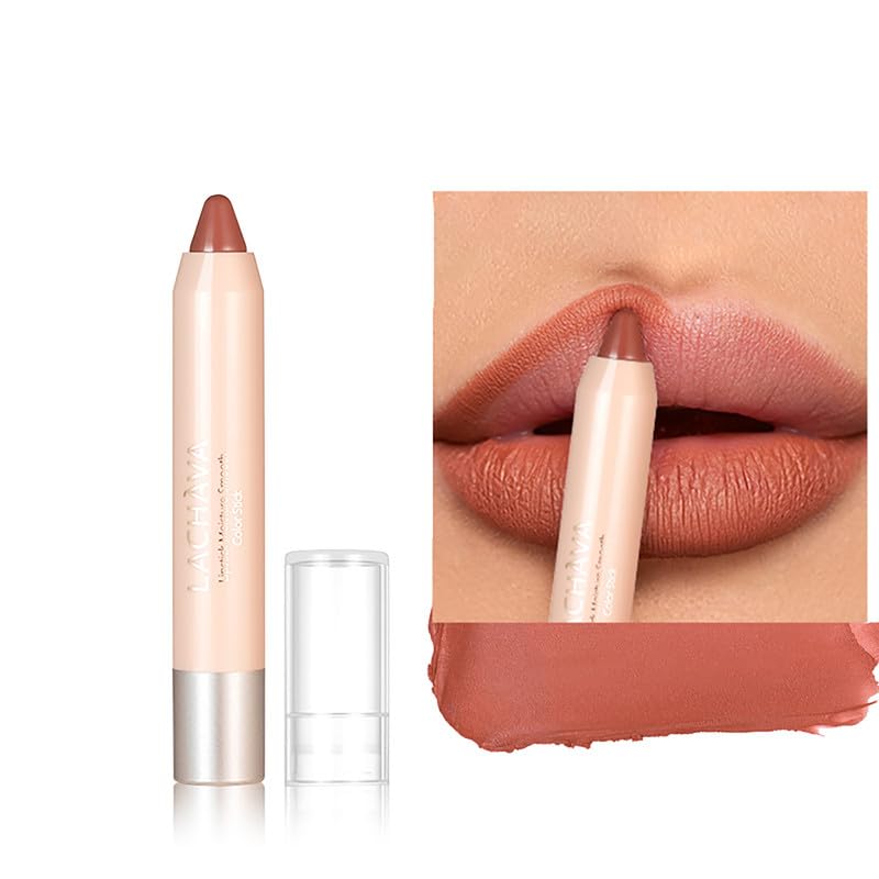 Easilydays Creamy Matte Lip Liner - Ultra Matte Lip Color, Full Coverage High Pigment, Waterproof Longlasting Lip Crayon Shaped for Women (#02)